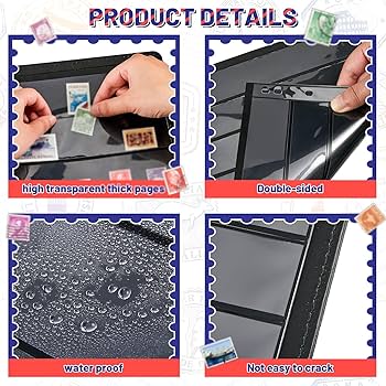 Amazon.com: Gersoniel 20 Sheets Stamp Collection Album Pages